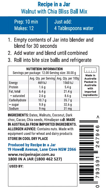 Healthy Bliss Ball Boxed 4 Pack